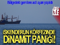 İskenderun Körfezi'nde dinamit yüklü konteyner denize düştü