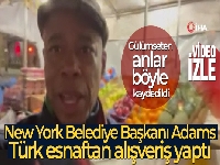 New York Belediye Başkanı Adams, Türk esnaftan alışveriş yaptı