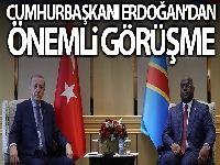 Cumhurbaşkanı Erdoğan, Kongolu mevkidaşı Tshisekedi ile görüştü