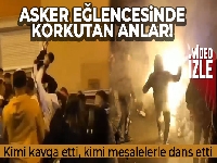 İstanbul'da asker eğlencesinde korkutan anlar