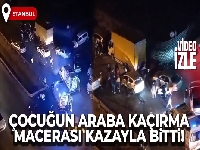 İstanbul'da 14 yaşındaki çocuğun araba kaçırma macerası kazayla bitti: 3'ü çocuk 4 yaralı