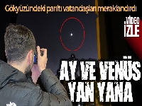 Gökyüzündeki parıltı vatandaşları meraklandırdı
