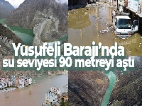 Yusufeli Barajı'nda su seviyesi 90 metreyi aştı