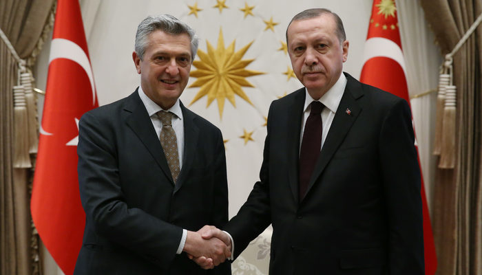 Bm Mülteciler Yüksek Komiseri Filippo Grandi, Beştepe'de