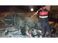 Samsun’da Tır İle Çarpışan Otomobil Yandı: 1 Yaralı