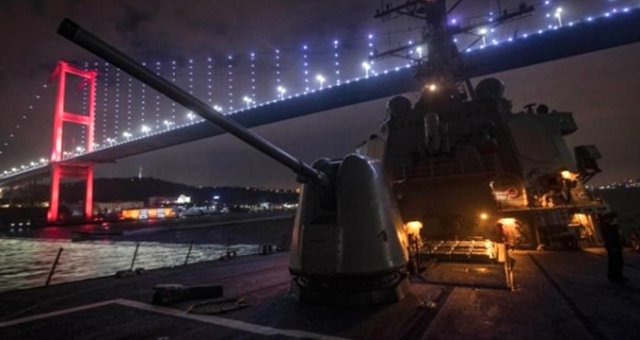 Abd Donanması, İstanbul Boğazı'nı Kapak Fotoğrafı Yaptı
