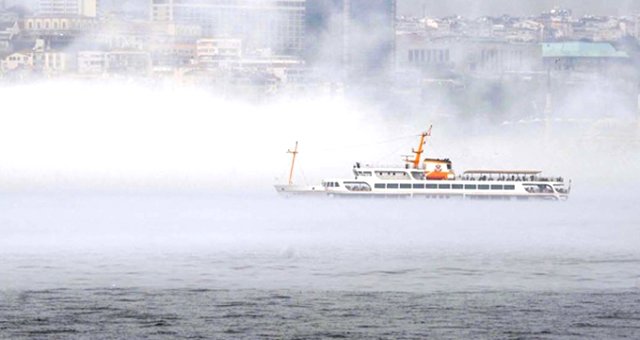 Yoğun Sis Nedeniyle Tüm Şehir Hatları Vapur Seferleri Ve İdo'nun Bazı Seferleri İptal Edildi