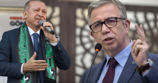 Cumhurbaşkanı Erdoğan, Mansur Yavaş'ı Seçim Afişi Üzerinden Vurdu