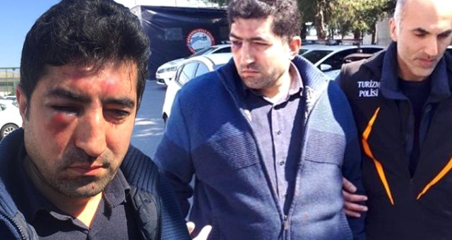 Senegalli Turiste 'terörist' Diyen Taksici, Meslektaşları Tarafından Darbedildi