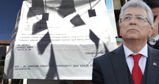 Chp'li Aday, Tartışmalar Üzerinde Adli Sicil Kaydını 9 Metrekarelik Afişe Bastırıp Meydanlara Astı