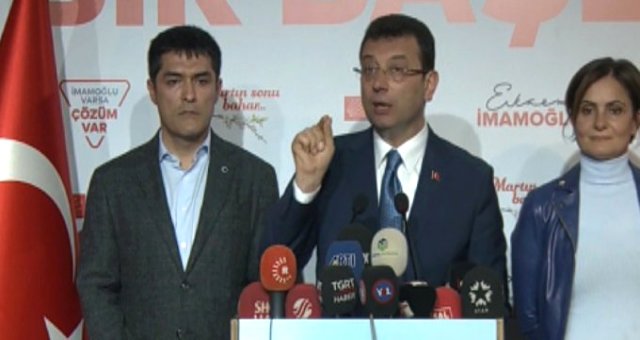 İmamoğlu'ndan Yıldırım'ın 'kazandık' Açıklamasına İlk Yorum: Ayıplıyorum
