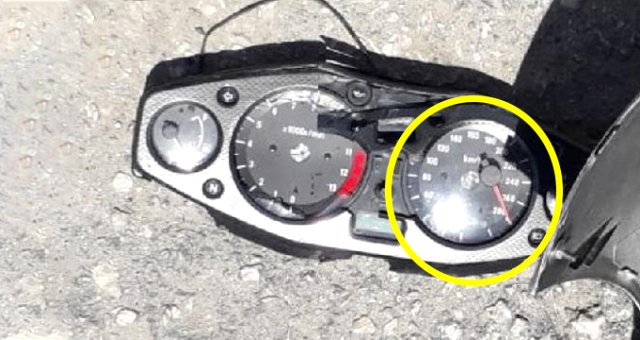 280 Km Hızla Yapılan Motosiklet Kazasının Güvenlik Kamera Görüntüsü Ortaya Çıktı