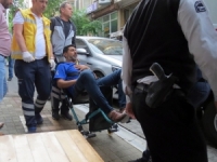 Temizlik Yaparken Merdivenden Düşüp Yaralandı