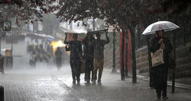 Meteoroloji'den Kuvvetli Yağış Ve Rüzgar Uyarısı