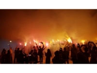 Emet’te Galatasaray Taraftarları Kutlama Yaptı