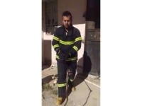 İş Yerine Giren Yılan Yakalandı