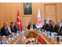 Tbmm Başkanı Şentop, Kktc Başbakanı Ersin Tatar İle Görüştü