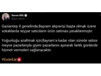 Gaziantep’te Bayram Alışverişi Yasaklandı