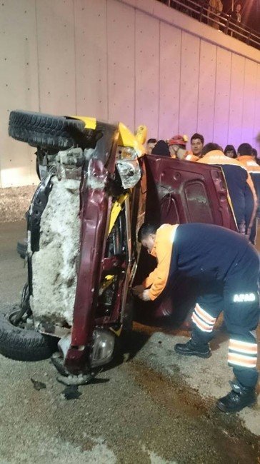 Erzurum’da Trafik Kazası: 2 Yaralı