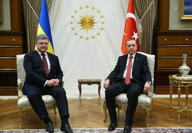 Cumhurbaşkanı Erdoğan Ve Ukrayna Devlet Başkanı İle Görüştü