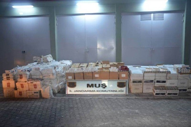 Muş’ta 122 Bin 379 Paket Kaçak Sigara Yakalandı