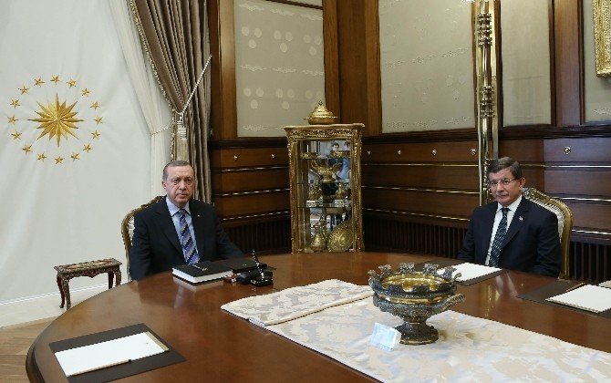 Cumhurbaşkanı Erdoğan, Davutoğlu’nu Kabul Etti