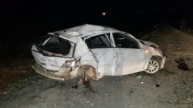 Amasya'da Araç Takla Attı 1 Kişi Yaşamını Yitirdi