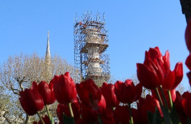 Sultanahmet Camii Restorasyonu Havadan Görüntülendi