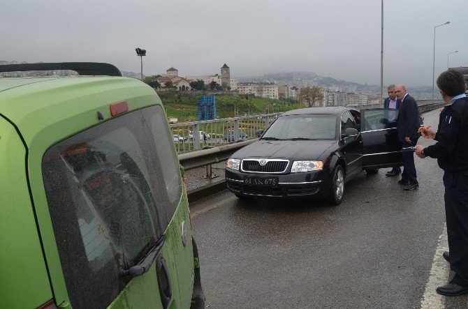 Trabzon'da Yağışlı Hava Kazaları Beraberinde Getirdi