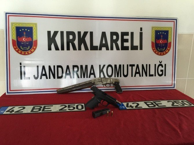 Kırklareli'de Kaçak Silah İhbarına 2 Gözaltı