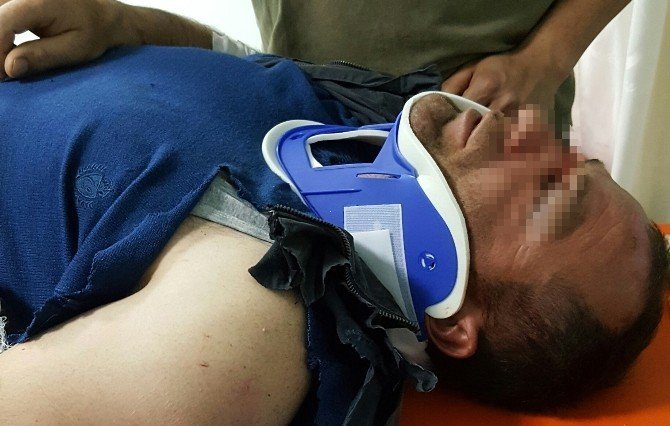 Samsun'da Bir İşçi 3 Metre Yüksekten Düştü