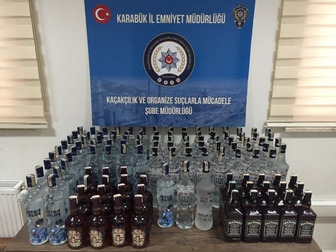 Karabük’te 115 Adet Kaçak İçki Ele Geçirildi