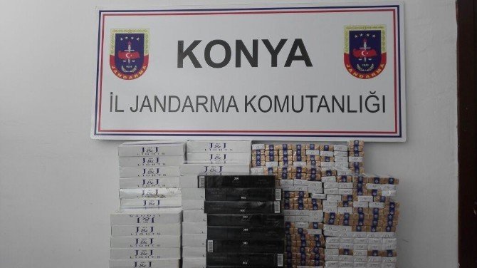 Konya’da Bin 10 Paket Kaçak Sigara Ele Geçirildi