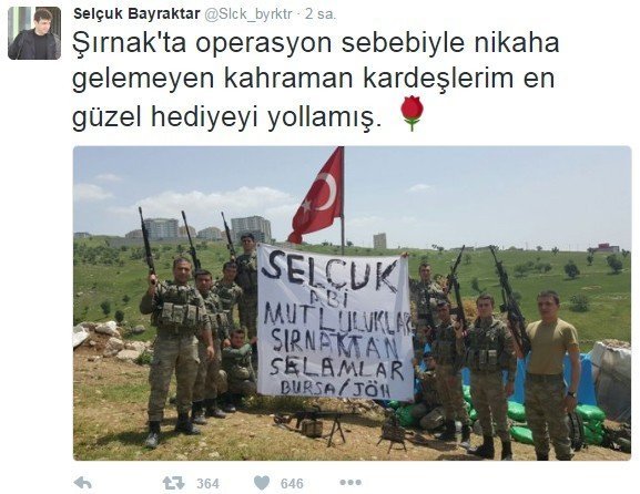 Erdoğan Ve Bayraktar Twitter'dan Teşekkür Etti