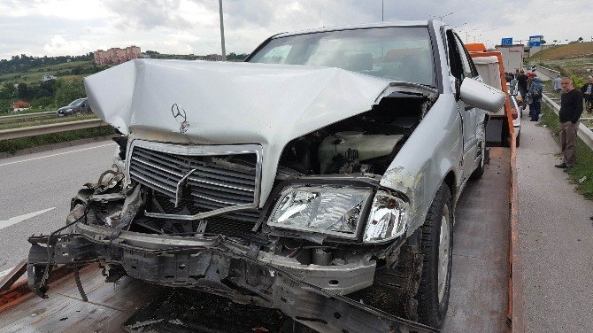 Samsun'da 3 Araç Birbirine Girdi Yaralanan Olmadı