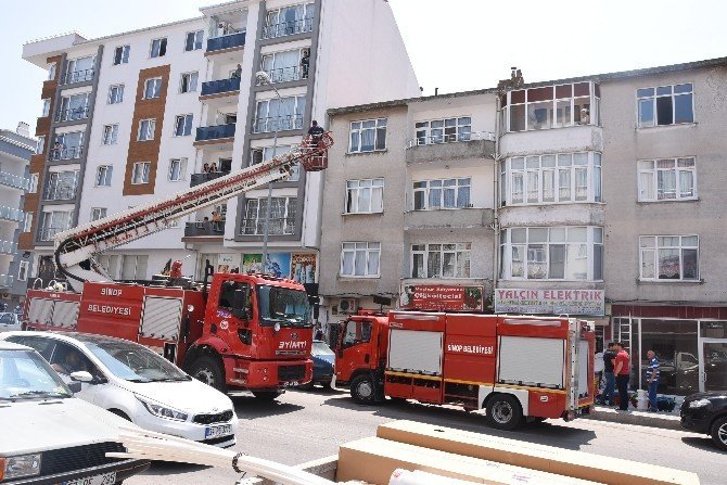 Sinop’ta Yangın Paniği