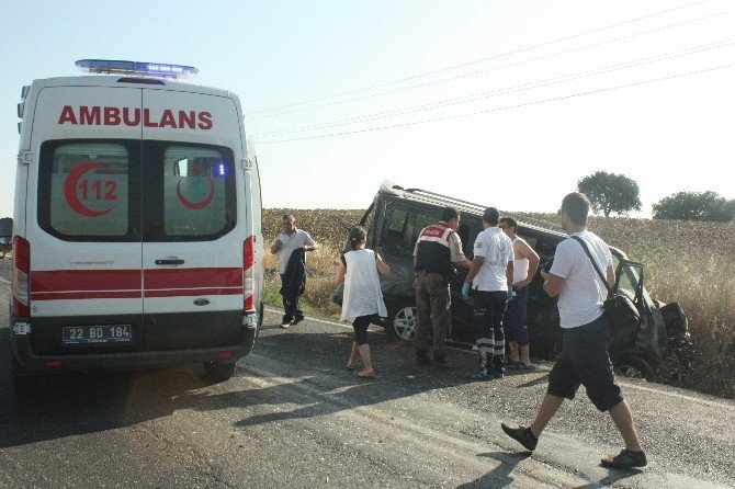 Edirne'de Feci Kaza: 8 Yaralı