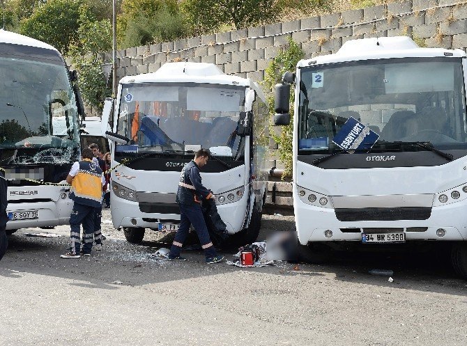 İstanbul Otogarı'nda Kaza: 1 Ölü,2 Yaralı