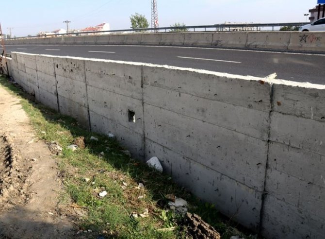 Çerkezköy’de 630 Metre İstinat Duvarı Yapıldı