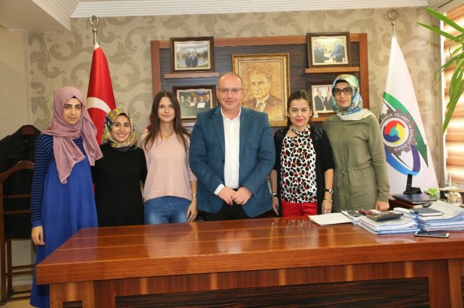 Finalistler Tso Başkanı Özcan’ı Ziyaret Etti