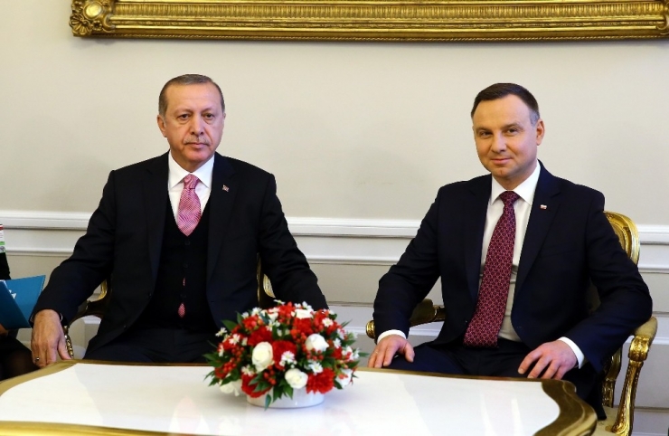 Cumhurbaşkanı Erdoğan, Polonyalı Mevkidaşı Duda İle Görüştü