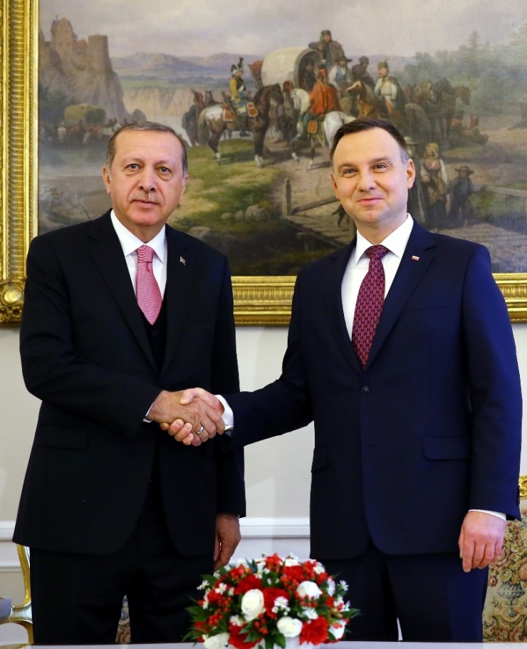 Cumhurbaşkanı Erdoğan, Polonyalı Mevkidaşı Duda İle Görüştü