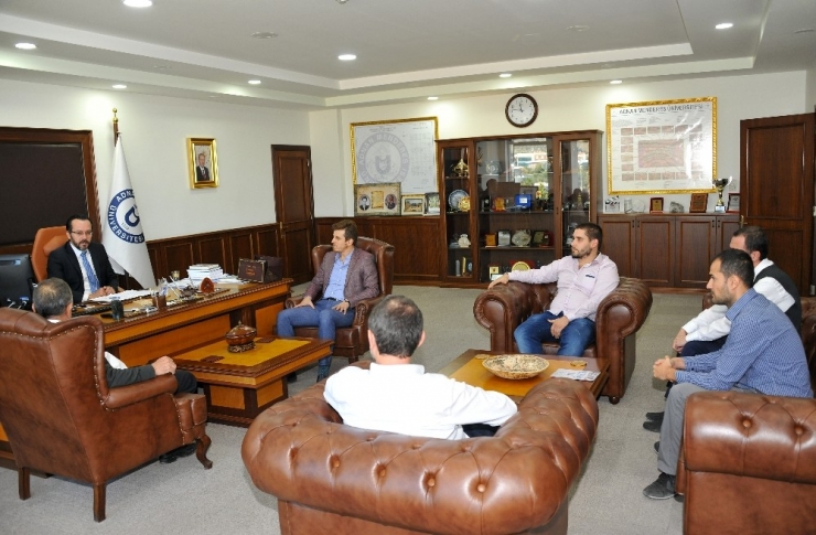 Aydın’daki Özel Yurt Sahiplerinden Adü Rektörü Bircan’a Ziyaret