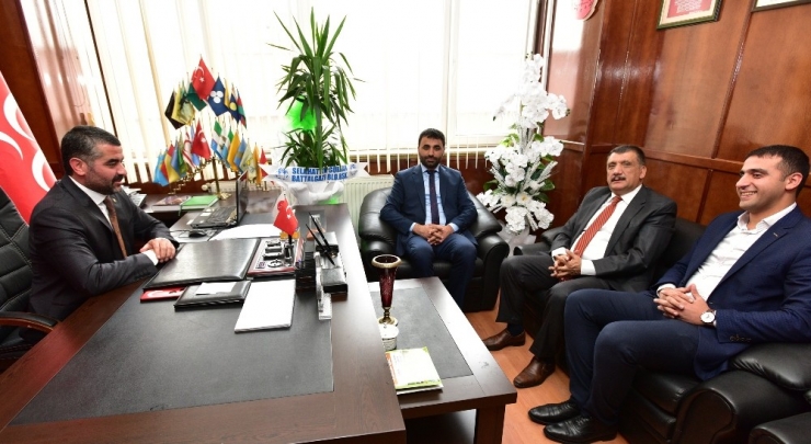 Başkan Gürkan’dan Mhp İl Başkanı Avşar’a Hayırlı Olsun Ziyareti