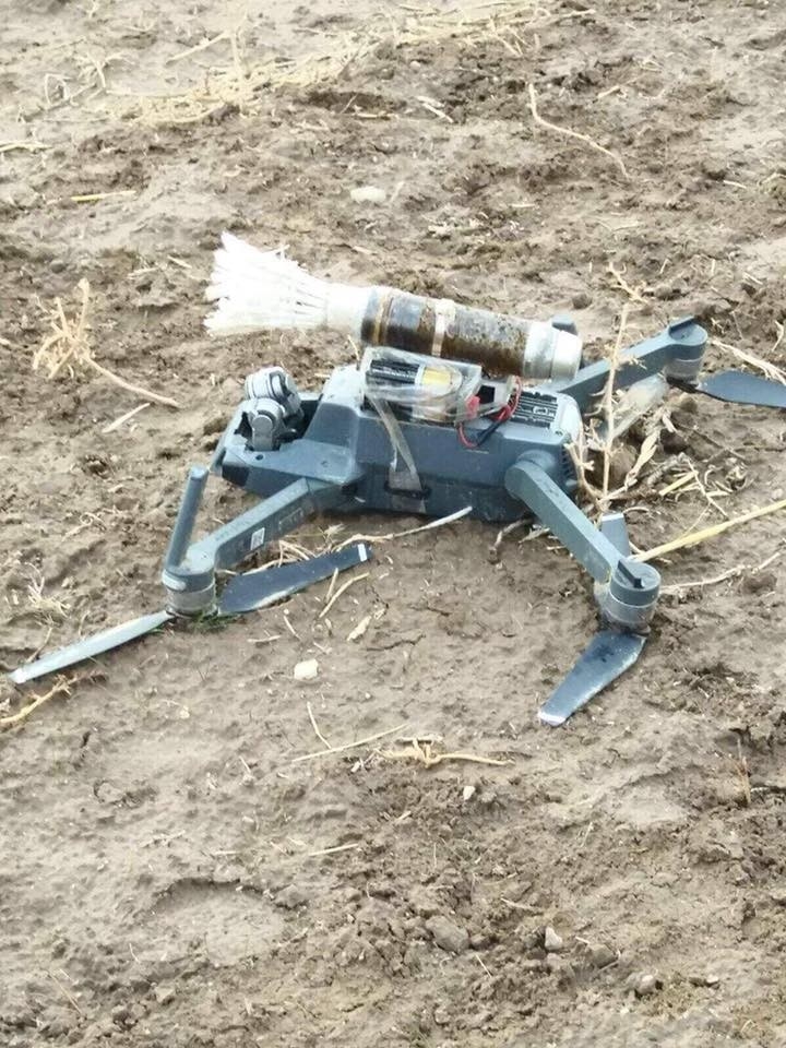 Pkk’nın Bomba Yüklü ’Drone’u Düşürüldü