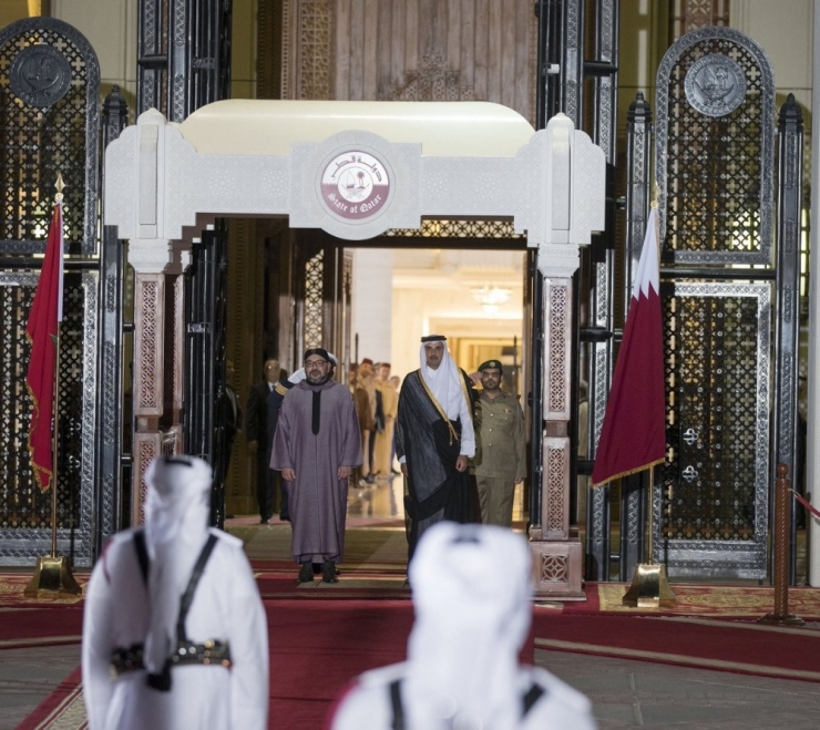 Fas Kralı Altıncı Muhamme Katar’a Gitti