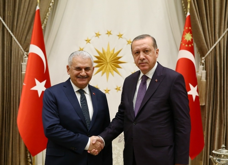 Cumhurbaşkanı Erdoğan, Başbakan Yıldırım’ı Kabul Etti