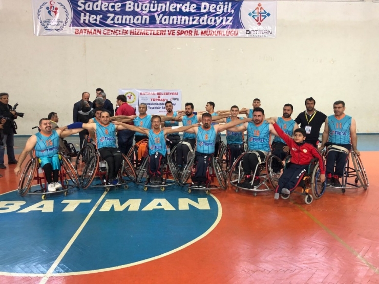 Batman Belediyesi Tekerlekli Sandalye Basketbol Takımı Evinde Galip