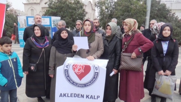 Malatya’dan Kadına Şiddete Tepki