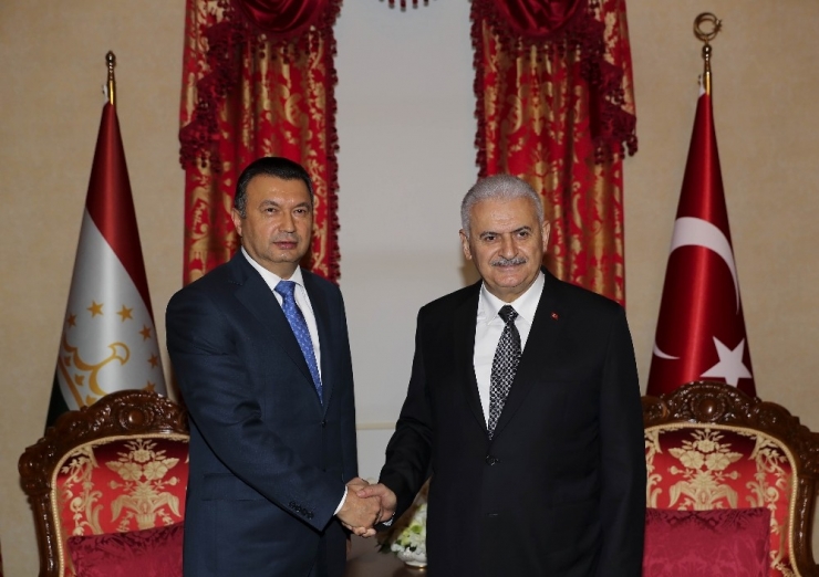 Başbakan Yıldırım, Tacikistan Başbakanı Rasulzade İle Bir Araya Geldi
